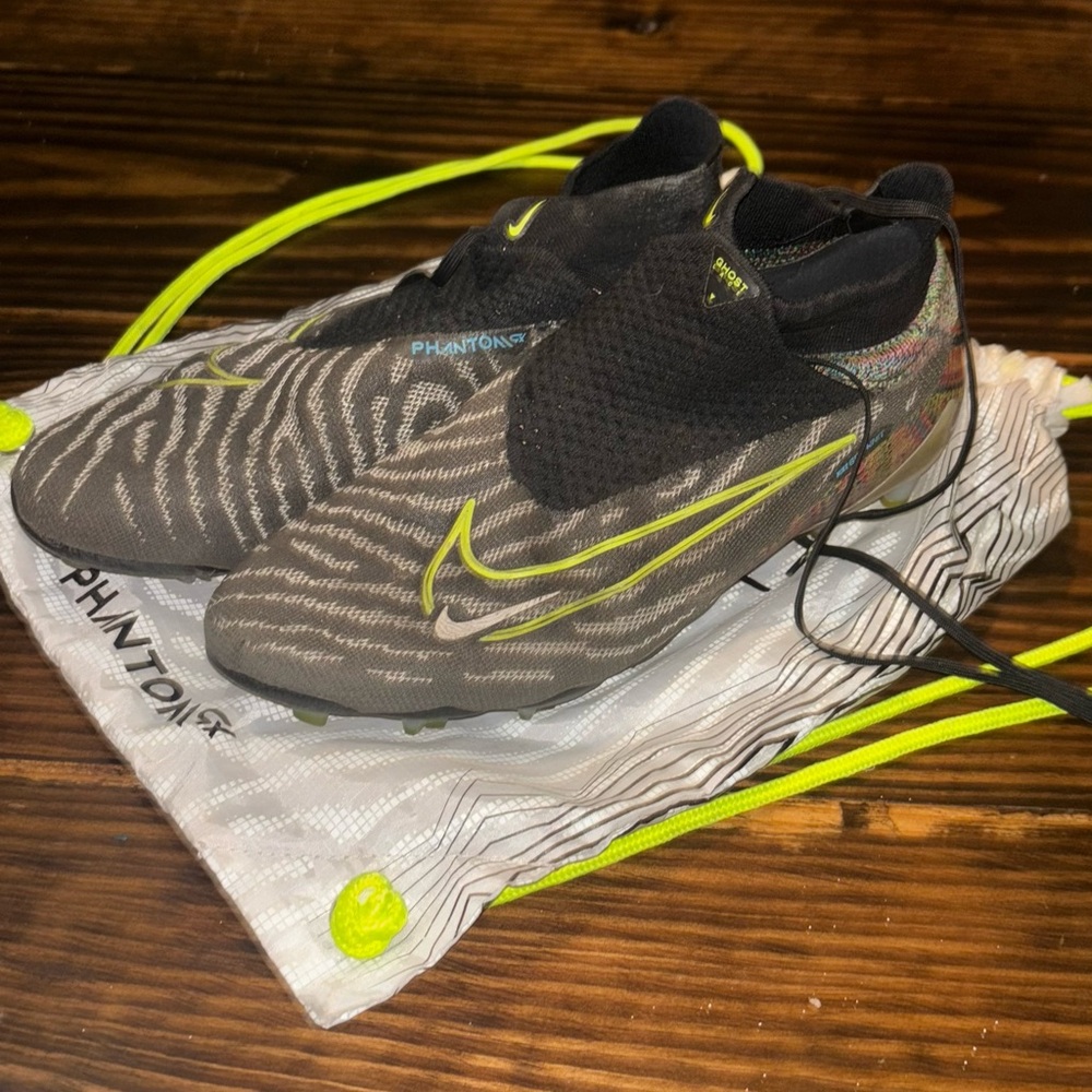 Nike Phantom GT Black and Neon Soccer Cleats